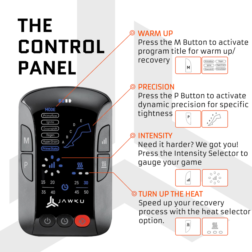 JAWKU Prime Recovery Boots – Wireless Heated Compression Recovery System