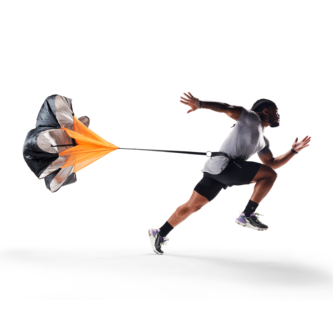 Snelheidstrainingparachute - draagbare 135 cm loopparachute voor Snelheidstrainingparachute - draagbare 135 cm loopparachute voor
